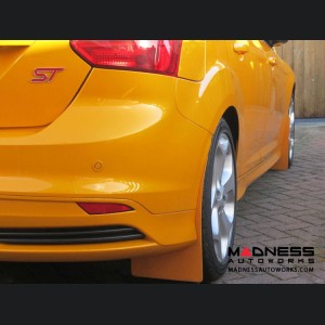 Ford Focus ST Mud Flaps by RallyFlapZ (4) - Tangerine Scream (2011 - 2017)